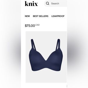 NWT Knix Wing Woman Contour Bra size 8+